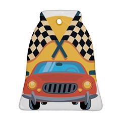 Automobile Car Checkered Drive Ornament (Bell)