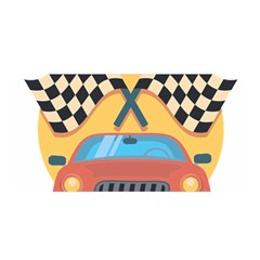 Automobile Car Checkered Drive Satin Wrap