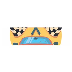 Automobile Car Checkered Drive Satin Scarf (Oblong)