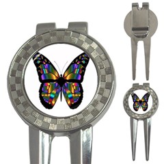 Abstract Animal Art Butterfly 3-in-1 Golf Divots