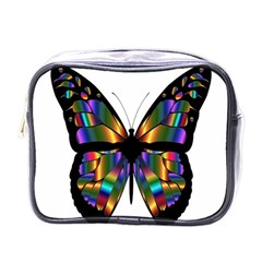 Abstract Animal Art Butterfly Mini Toiletries Bag (One Side)