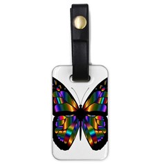 Abstract Animal Art Butterfly Luggage Tags (One Side) 