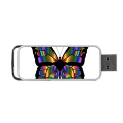 Abstract Animal Art Butterfly Portable USB Flash (One Side)