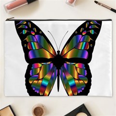 Abstract Animal Art Butterfly Cosmetic Bag (XXXL)