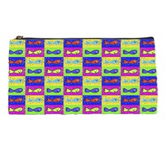 Cartoon Style Marine Life Motif Pattern Pencil Cases by dflcprints