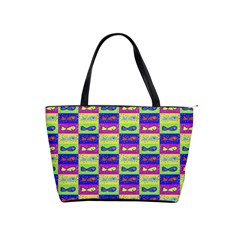 Cartoon Style Marine Life Motif Pattern Classic Shoulder Handbag by dflcprints