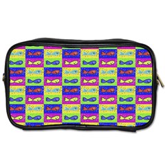 Cartoon Style Marine Life Motif Pattern Toiletries Bag (two Sides) by dflcprints