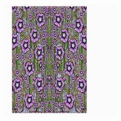 Jungle Fantasy Flowers Climbing To Be In Freedom Large Garden Flag (two Sides) by pepitasart