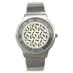 Pinapples Stainless Steel Watch by snowwhitegirl