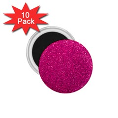 Hot Pink Glitter 1.75  Magnets (10 pack) 