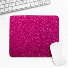 Hot Pink Glitter Large Mousepads