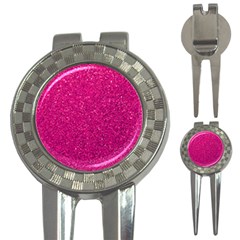 Hot Pink Glitter 3-in-1 Golf Divots