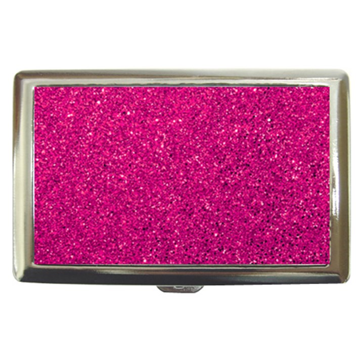 Hot Pink Glitter Cigarette Money Case