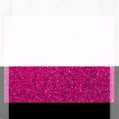 Hot Pink Glitter Rectangular Jigsaw Puzzl