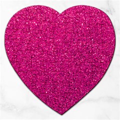 Hot Pink Glitter Jigsaw Puzzle (Heart)