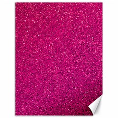 Hot Pink Glitter Canvas 18  x 24 