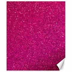 Hot Pink Glitter Canvas 20  x 24 