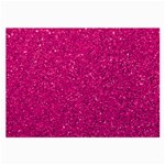 Hot Pink Glitter Large Glasses Cloth (2-Side) Front