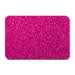 Hot Pink Glitter Plate Mats