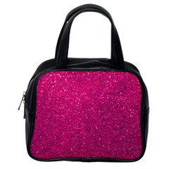 Hot Pink Glitter Classic Handbag (One Side)