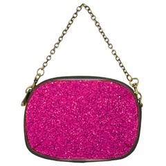 Hot Pink Glitter Chain Purse (Two Sides)