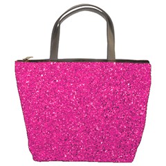 Hot Pink Glitter Bucket Bag