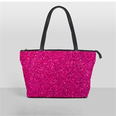 Hot Pink Glitter Classic Shoulder Handbag