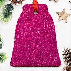 Hot Pink Glitter Ornament (Bell)