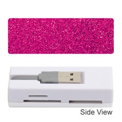 Hot Pink Glitter Memory Card Reader (Stick)