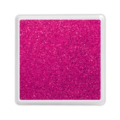 Hot Pink Glitter Memory Card Reader (Square)