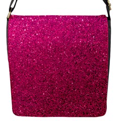 Hot Pink Glitter Flap Closure Messenger Bag (s) by snowwhitegirl