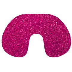 Hot Pink Glitter Travel Neck Pillows