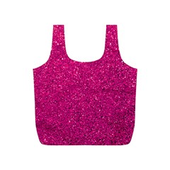 Hot Pink Glitter Full Print Recycle Bag (S)