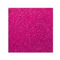 Hot Pink Glitter Small Satin Scarf (square) by snowwhitegirl