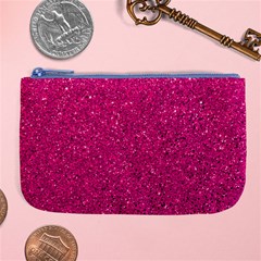 Hot Pink Glitter Large Coin Purse