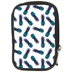 Pinapples Blue Compact Camera Leather Case by snowwhitegirl