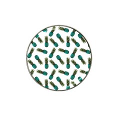 Pinapples Teal Hat Clip Ball Marker by snowwhitegirl