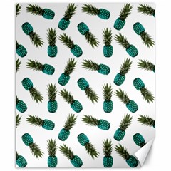 Pinapples Teal Canvas 20  X 24  by snowwhitegirl