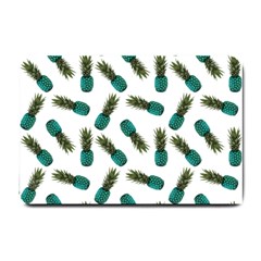 Pinapples Teal Small Doormat  by snowwhitegirl