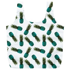 Pinapples Teal Full Print Recycle Bag (xl)