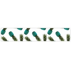 Pinapples Teal Large Flano Scarf  by snowwhitegirl