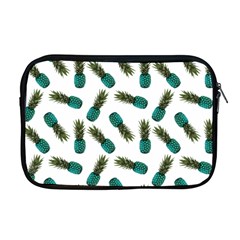 Pinapples Teal Apple Macbook Pro 17  Zipper Case