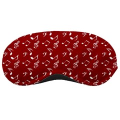 Red White Music Sleeping Masks by snowwhitegirl