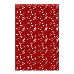 Red White Music Shower Curtain 48  X 72  (small)  by snowwhitegirl