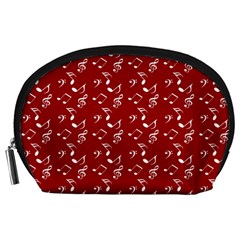 Red White Music Accessory Pouch (large) by snowwhitegirl