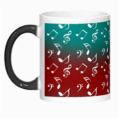 Red Teal Music Morph Mugs by snowwhitegirl