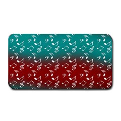 Red Teal Music Medium Bar Mats by snowwhitegirl