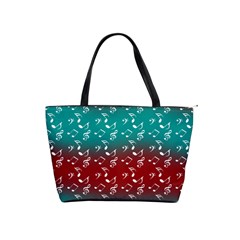 Red Teal Music Classic Shoulder Handbag by snowwhitegirl