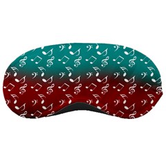 Red Teal Music Sleeping Masks by snowwhitegirl