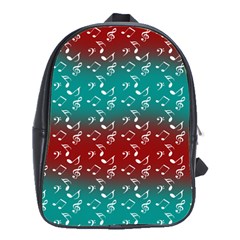 Red Teal Music School Bag (large) by snowwhitegirl